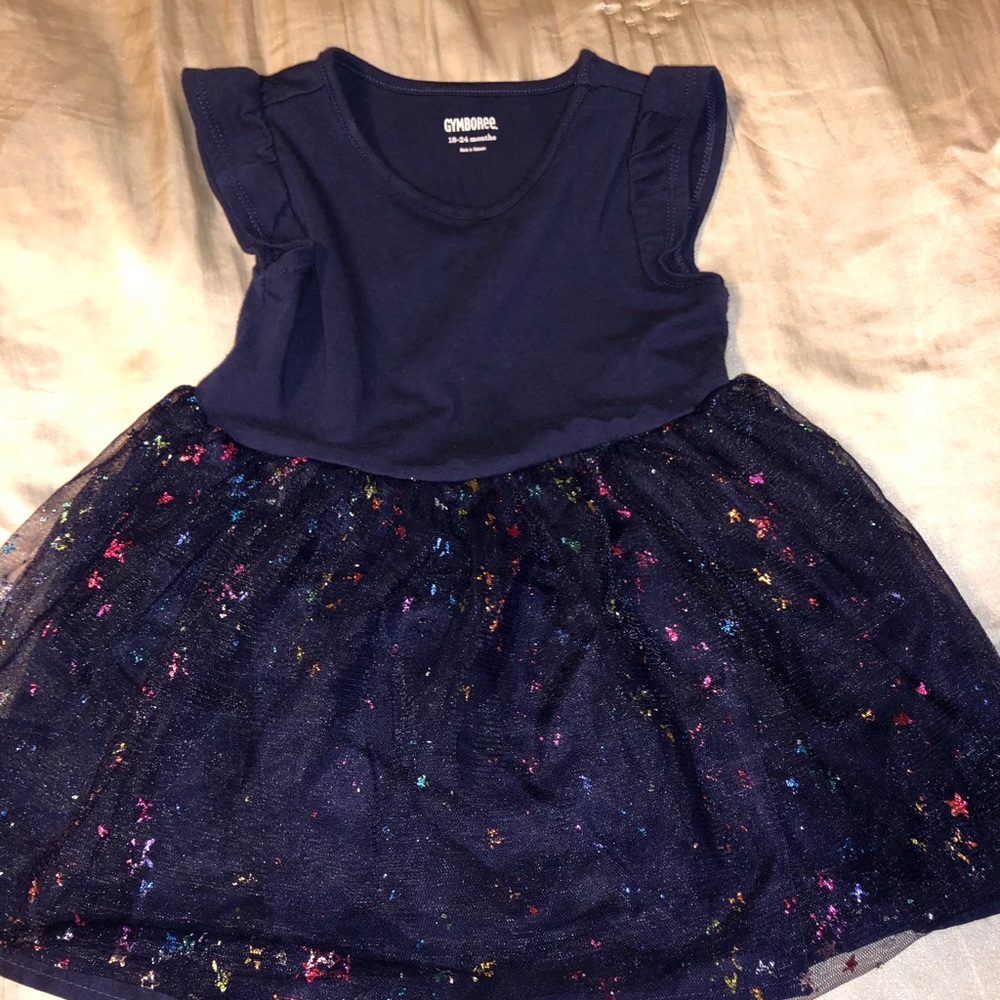 Dark blue Gymboree girls dress.